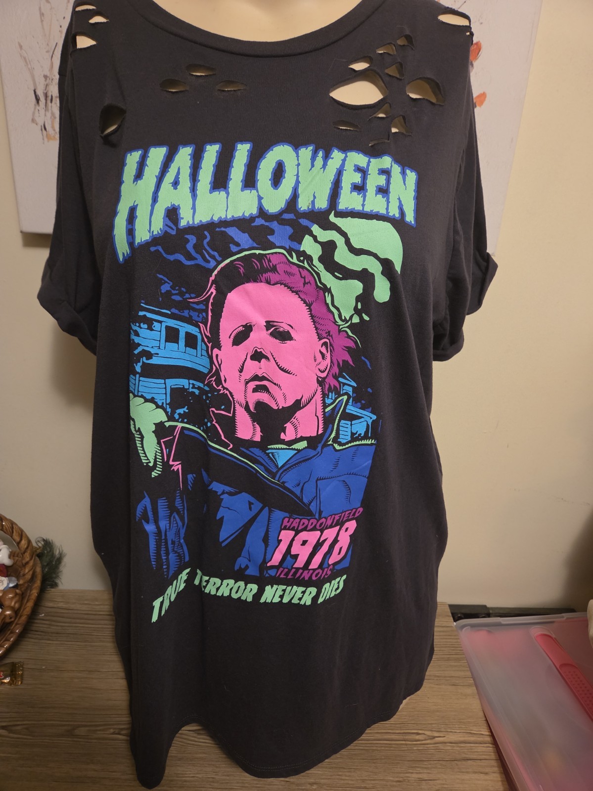 Torrid Halloween Horror Michael Myers Shirt Black NWT New 2X Torrid Halloween Horror Michael Myers Shirt Black NWT New 2X
