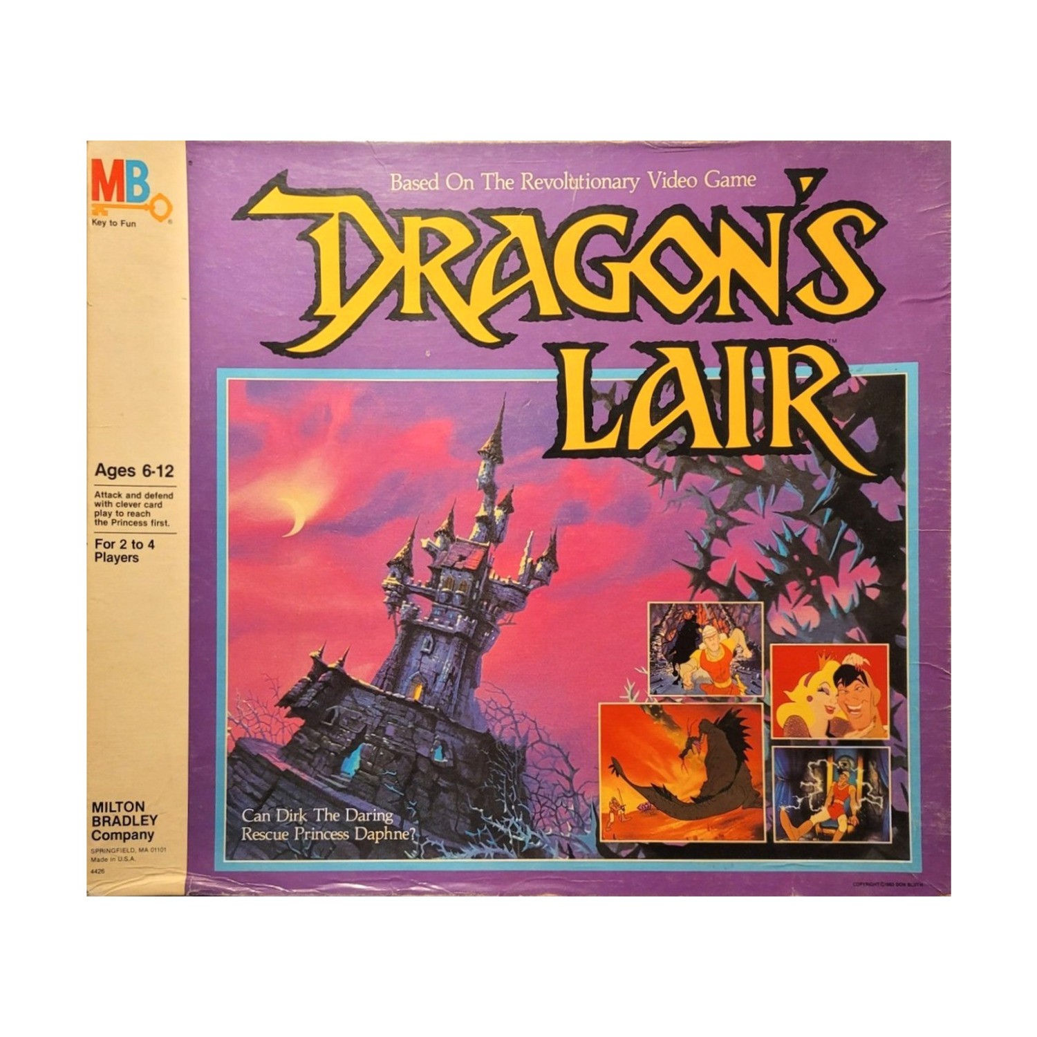 MTB Boardgame Dragon\'s Lair Box Fair/VG+ MTB Boardgame Dragon\'s Lair Box Fair/VG+