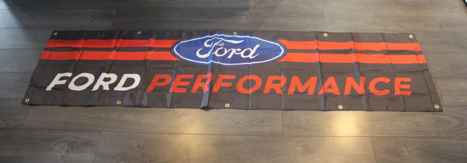 Ford Performance Racing Banner Flag Big 2x8 feet Automotive Car Mechanic Garage Ford Performance Racing Banner Flag Big 2x8 feet Automotive Car Mechanic Garage