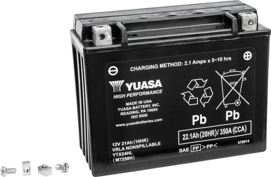 Yuasa H-P Factory Activated AGM Battery YTX24HL Can Am Spyder F3 T 21