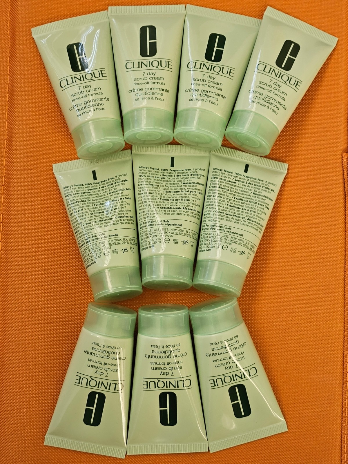 10X Clinique 7 Day Scrub Cream Rinse-Off Formula 1oz/30ml NEW no box