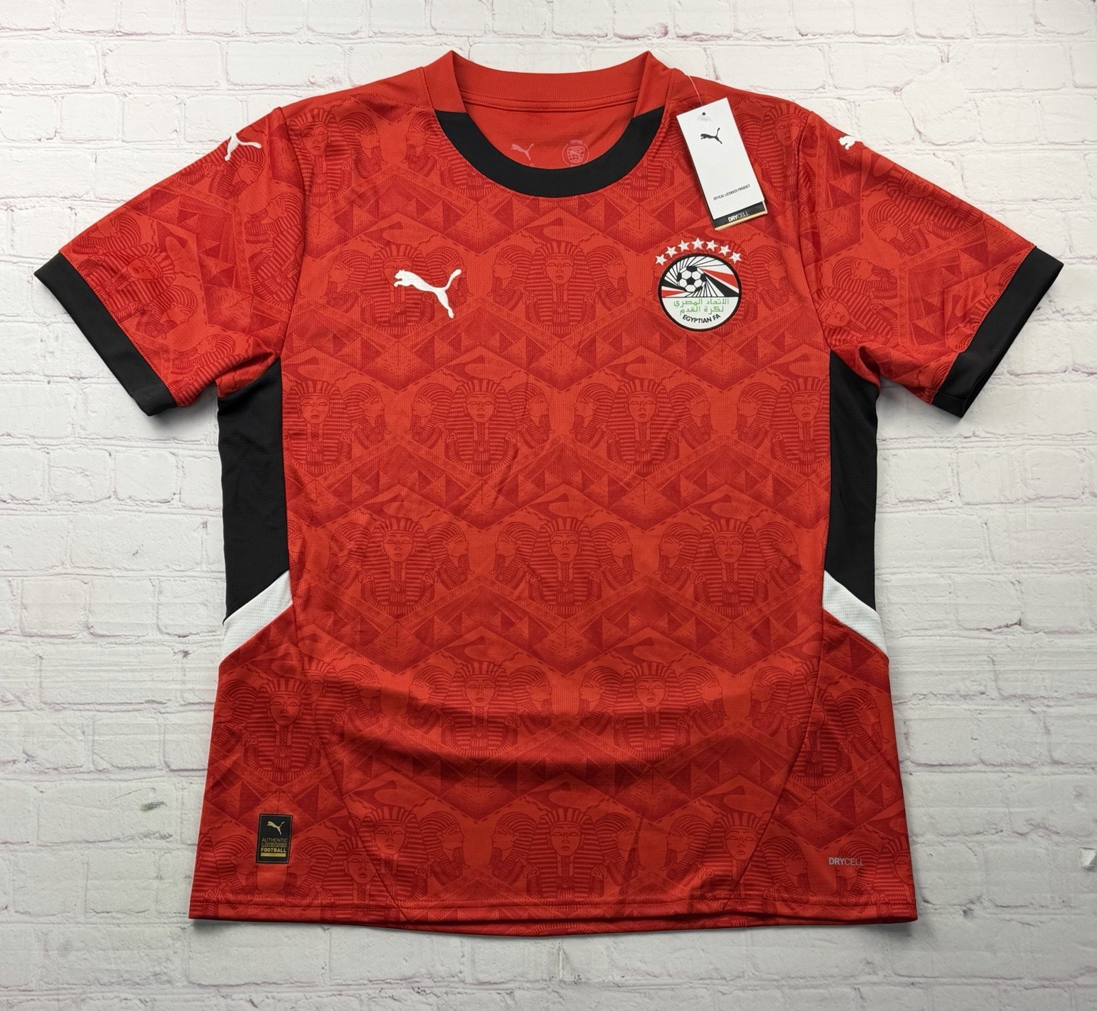Egypt 2026 World Cup Jersey Puma Home Red Men’s Large BNWT Soccer Shirt Egypt 2026 World Cup Jersey Puma Home Red Men’s Large BNWT Soccer Shirt