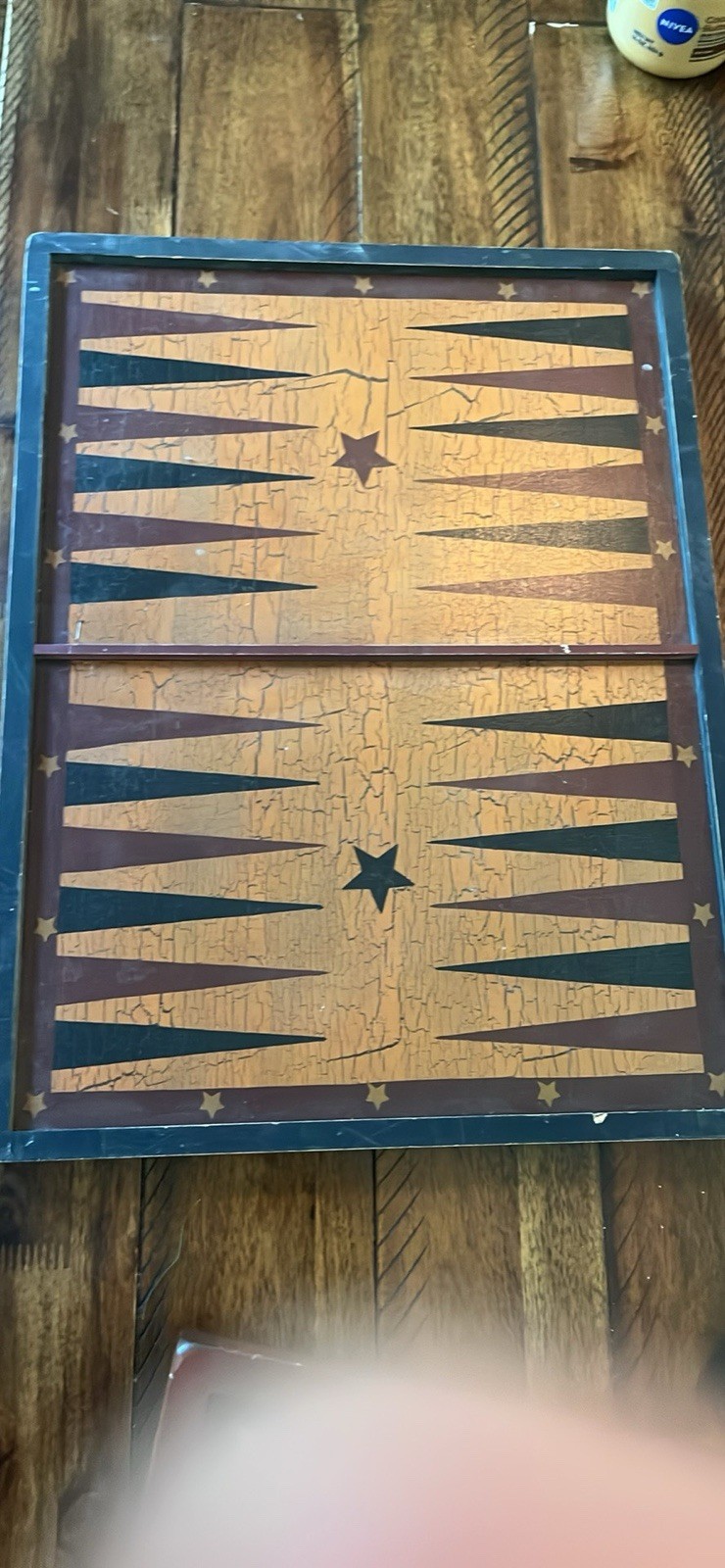 2000 Ridge Hollow Folk Art Backgammon Board With Full Barb Wagaman Signature 2000 Ridge Hollow Folk Art Backgammon Board With Full Barb Wagaman Signature