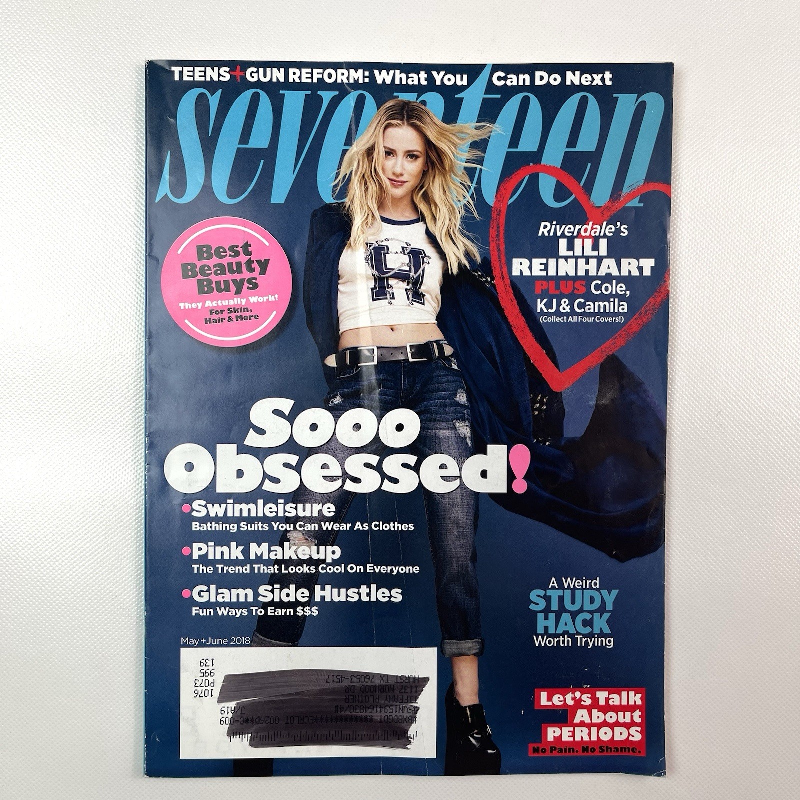 Seventeen Magazine May-June 2018 Lili Reinhart Riverdale Cover