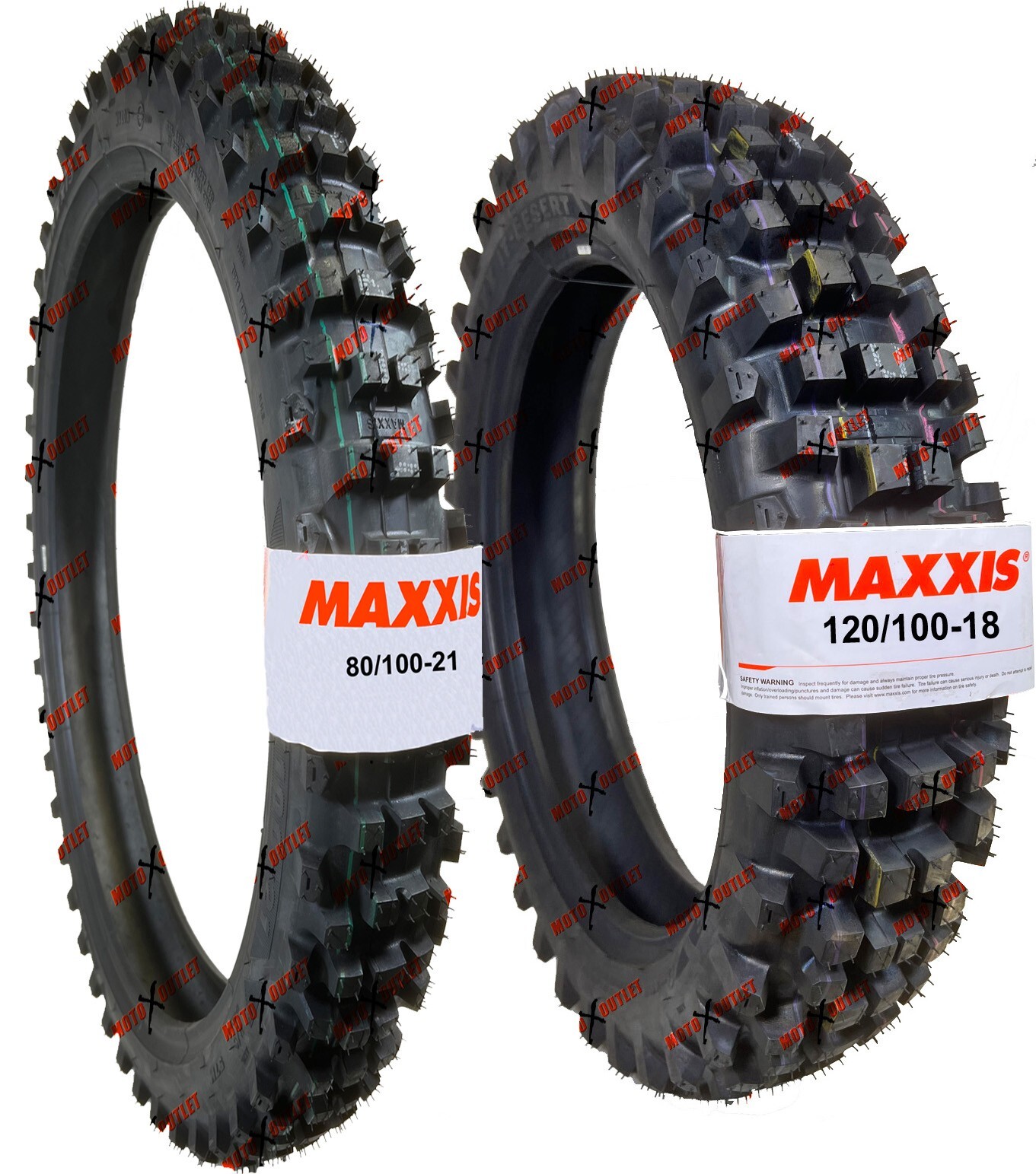 Maxxis Desert IT 80/100-21 120/100-18 Front Rear Tire Set Dirt Bike Tires Maxxis Desert IT 80/100-21 120/100-18 Front Rear Tire Set Dirt Bike Tires