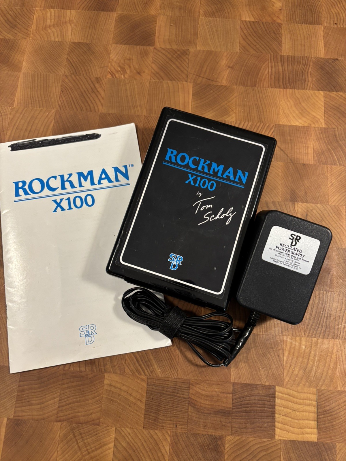Rockman X100 Tom Scholz SR&D with Power Supply & Manual great condition Rockman X100 Tom Scholz SR&D with Power Supply & Manual great condition