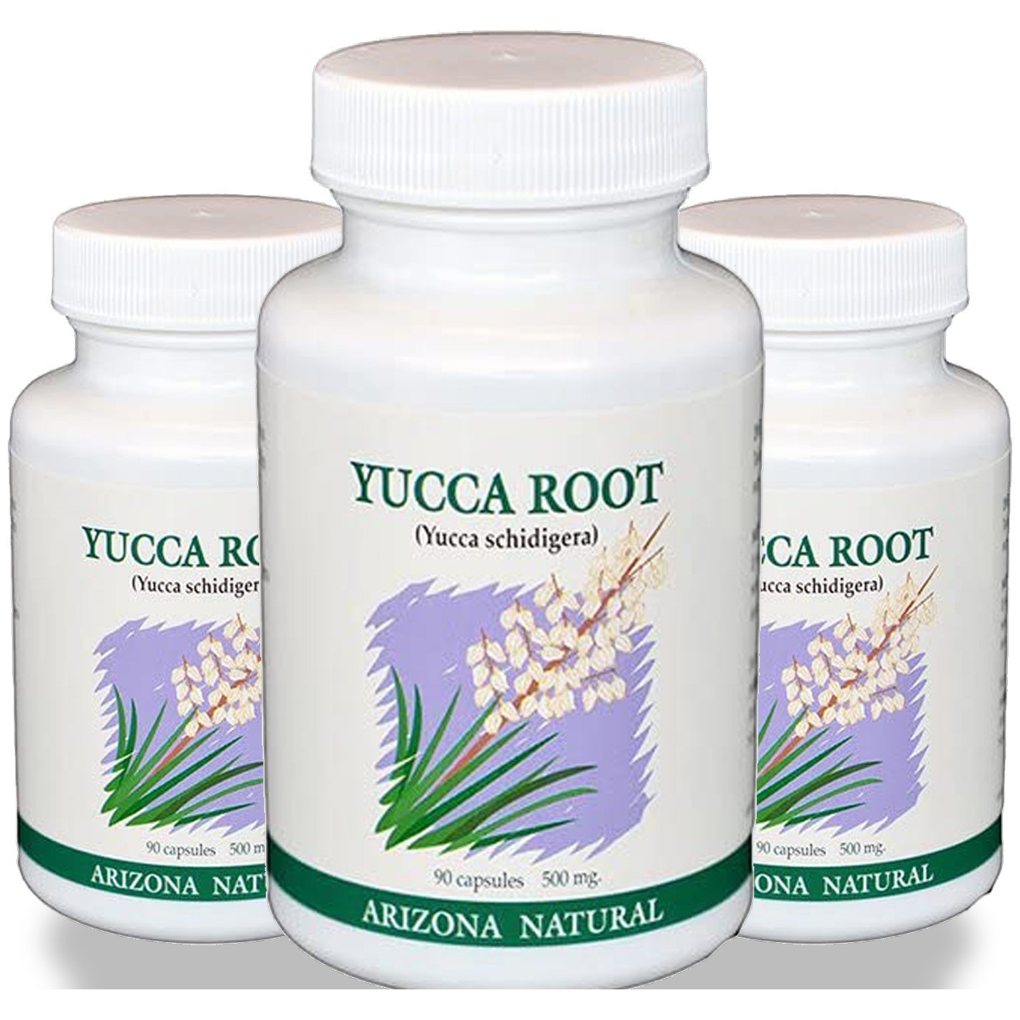 Arizona Natural Yucca Root 500Mg 90 Capsules 3 Pack Arizona Natural Yucca Root 500Mg 90 Capsules 3 Pack