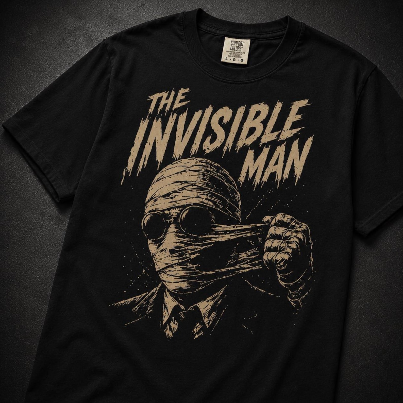 The Invisible Man Shirt, Vintage Horror Graphic Tee FRERSHIP