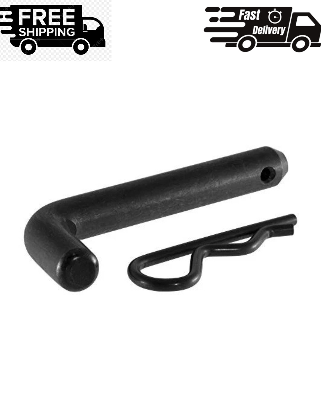 CURT 21578 Black Trailer Hitch Pin & Clip, 5/8-Inch Diameter, Fits 2-Inch Receiv