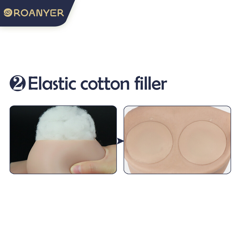 Roanyer Silicone S Cup Breast Form Fake Boobs Huge Breastplate for Crossdresser