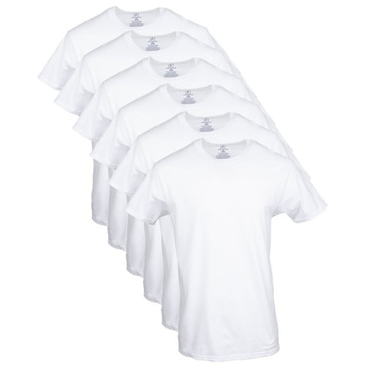 George Men's Crew T-Shirts, 6-Pack & 3-Pack (LONGLENGTH) - 2XL George Men's Crew T-Shirts, 6-Pack & 3-Pack (LONGLENGTH) - 2XL