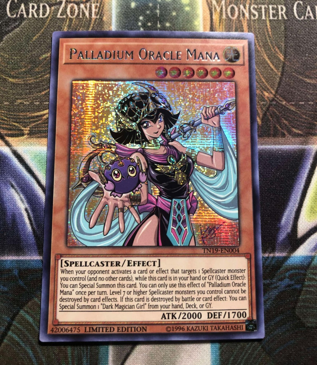 *** PALLADIUM ORACLE MANA *** PRISMATIC SECRET RARE MINT TN19-EN004 YUGIOH