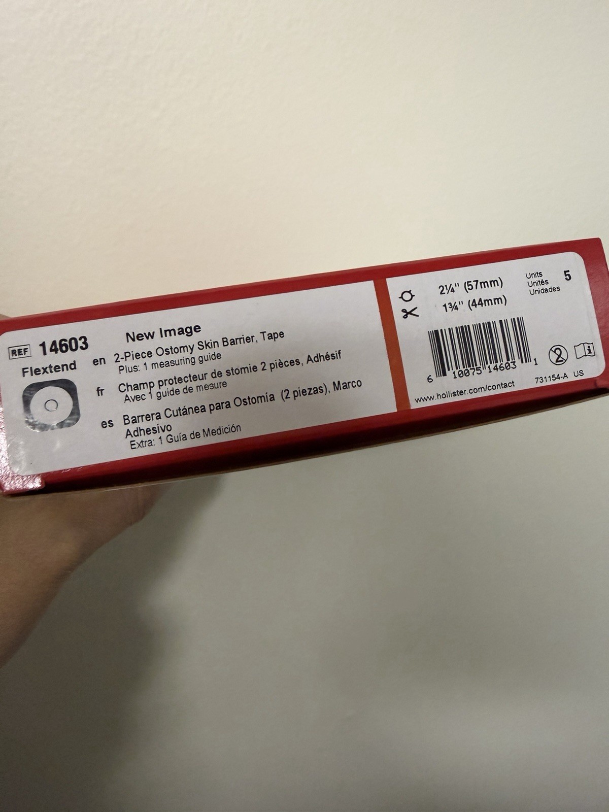 Hollister 14603 Image Skin Barrier Floating Flange Box of 5 Hollister 14603 Image Skin Barrier Floating Flange Box of 5