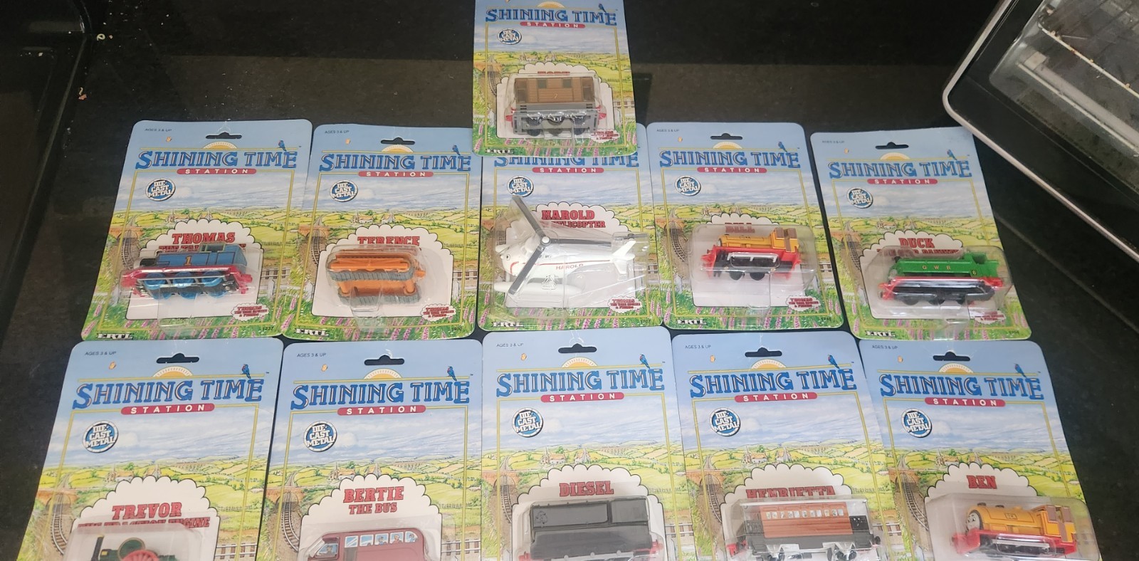 Vtg 1992 ERTL Thomas & Friends Diecast Lot of 11 SEALED Shining Time Station MOC