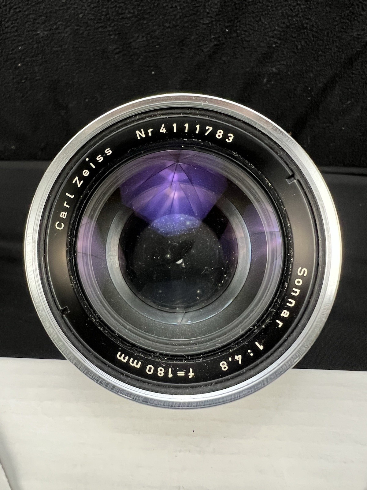 Carl Zeiss Sonnar 180mm f/4.8 Telephoto Lens Aluminum Barrel Carl Zeiss Sonnar 180mm f/4.8 Telephoto Lens Aluminum Barrel