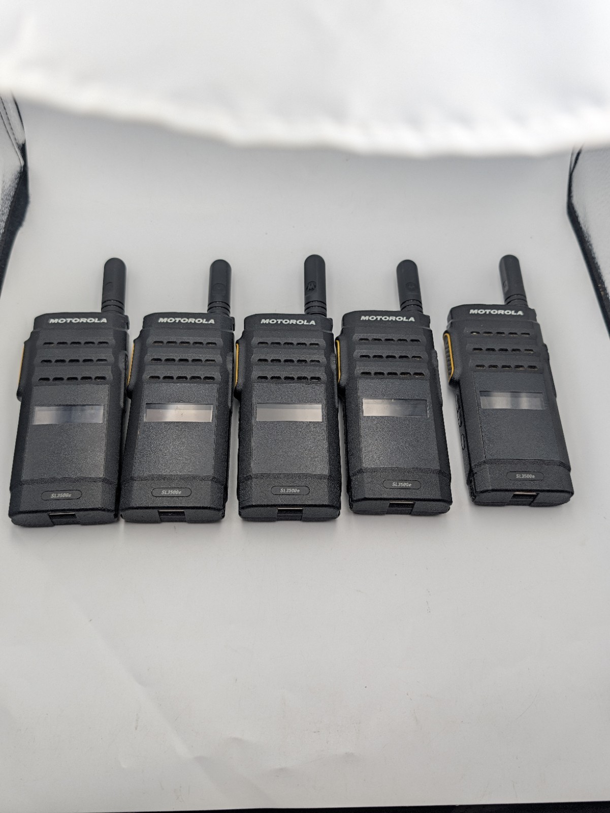 Lot of 5 Motorola SL3500e Portable Two-Way Radios - Handsets & Covers Only...