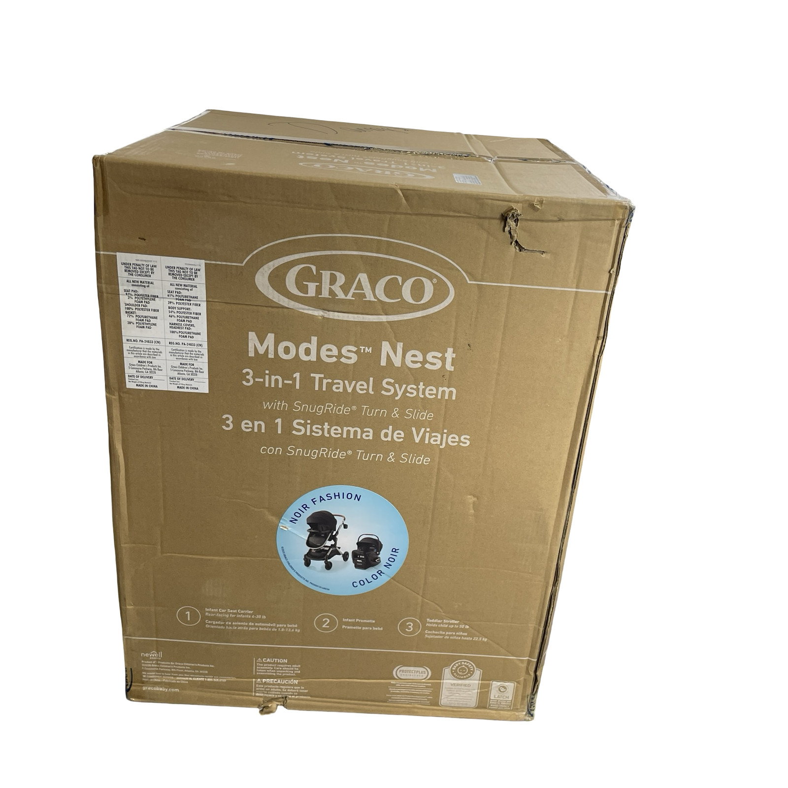 Graco Modes Nest 3-in-1 Travel System 2243083 2026/01/23 Noir #ND3912 Graco Modes Nest 3-in-1 Travel System 2243083 2026/01/23 Noir #ND3912