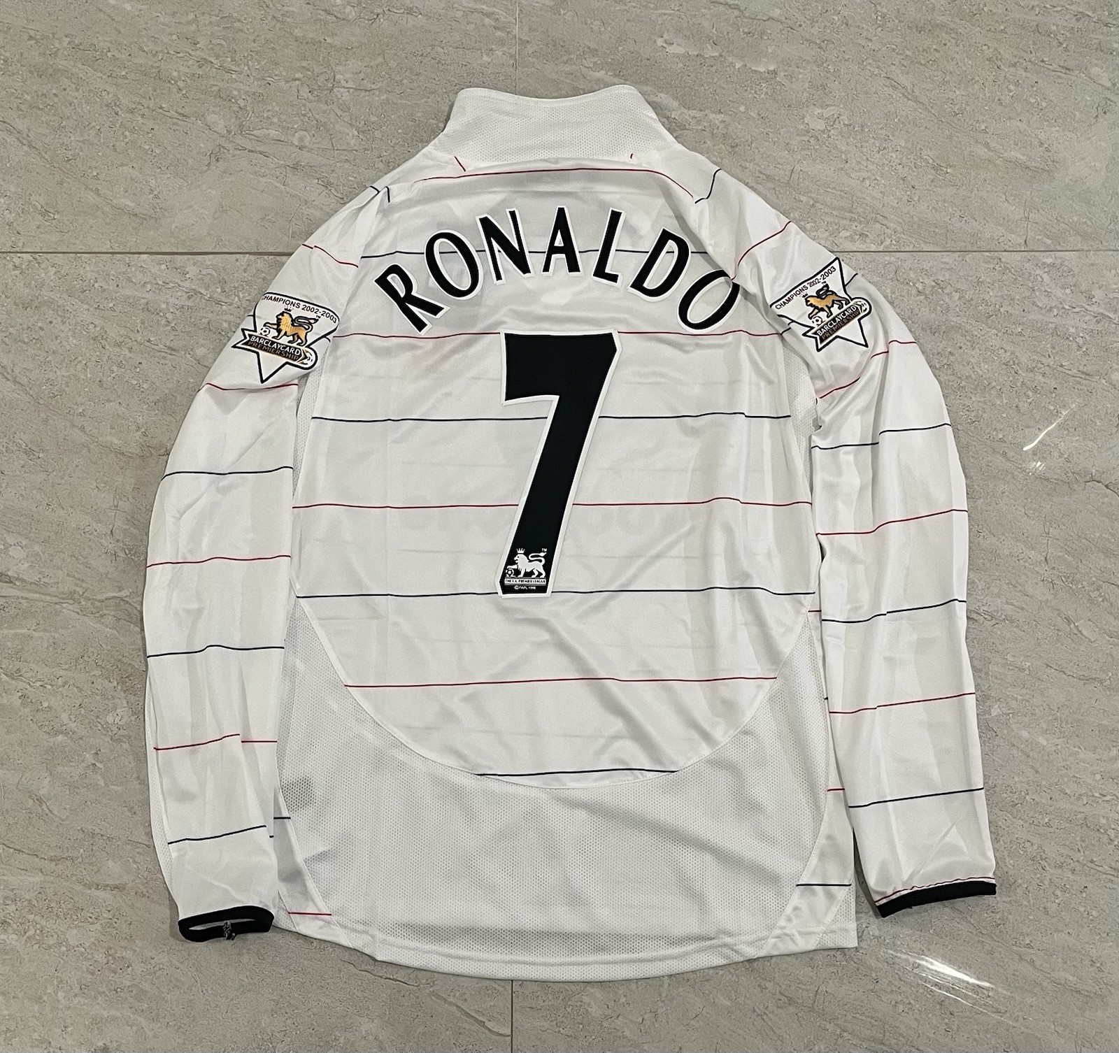 Manchester United 03/05 third kit White Long Sleeve - Ronaldo #7 ALL SIZES