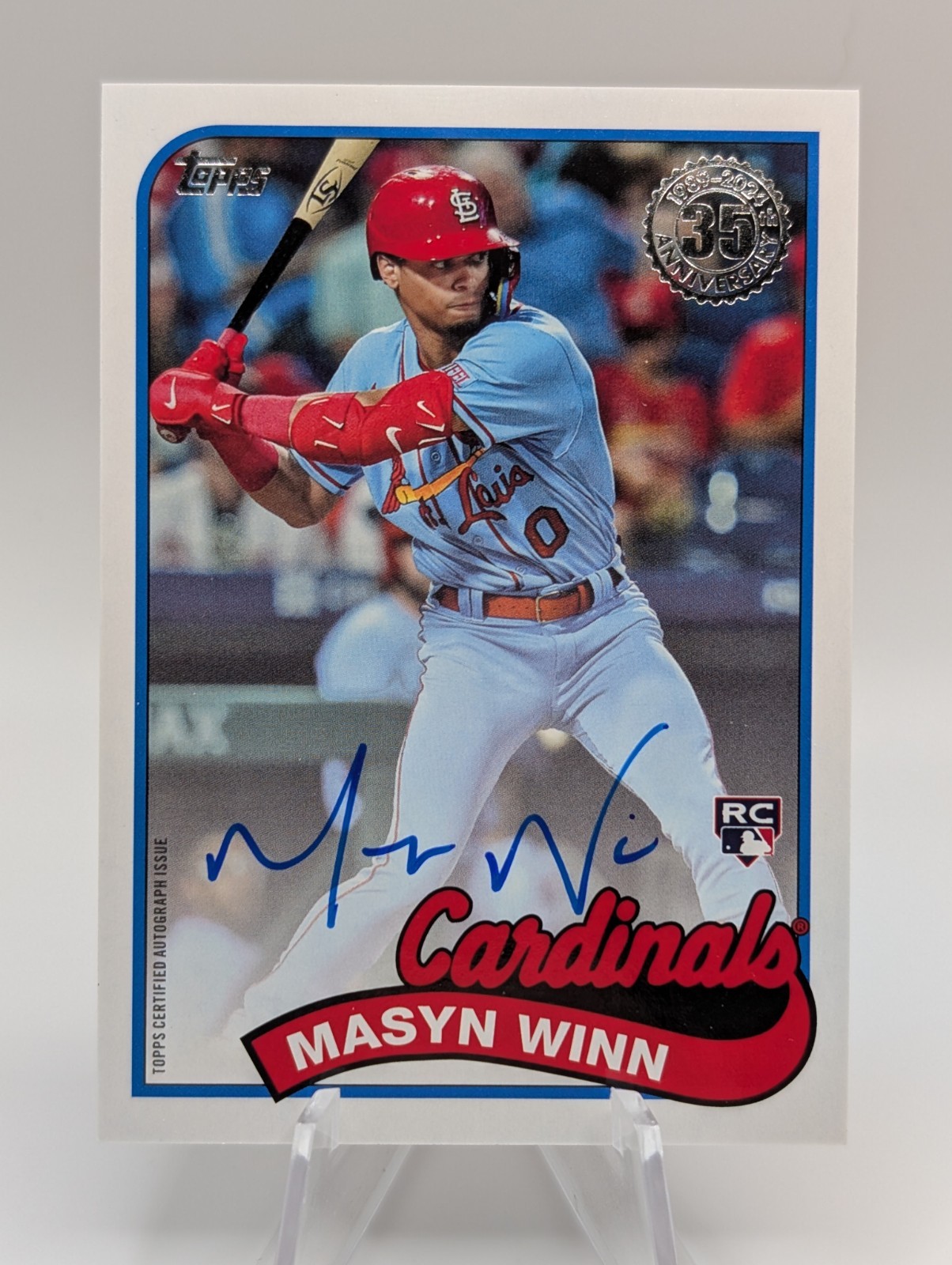 2024 Topps Series 1 - 1989 Topps Baseball Autographs Masyn Winn (AU, RC) 2024 Topps Series 1 - 1989 Topps Baseball Autographs Masyn Winn (AU, RC)