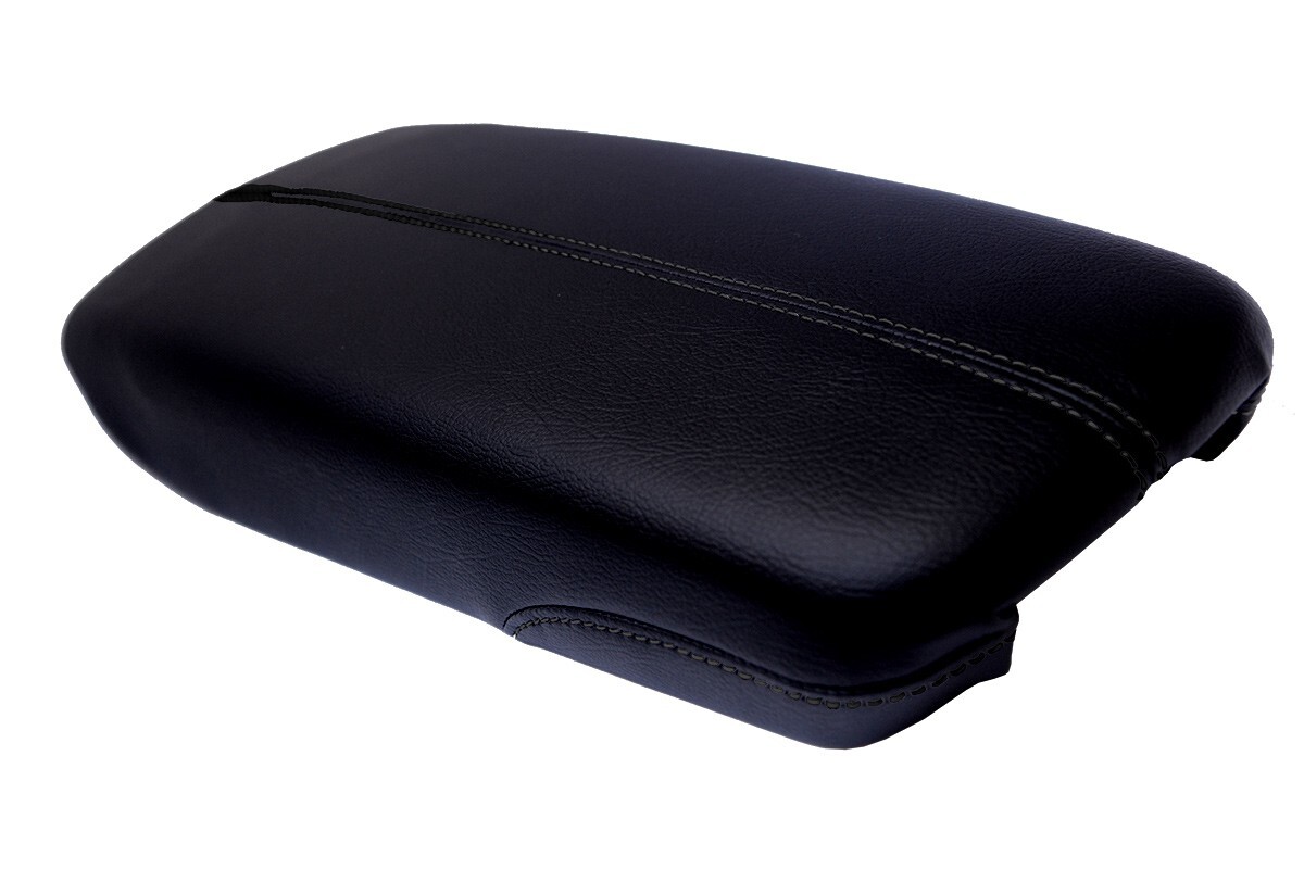 Fits 2013-2019 Cadillac XTS PVC Leather Console Lid Armrest Cover Black