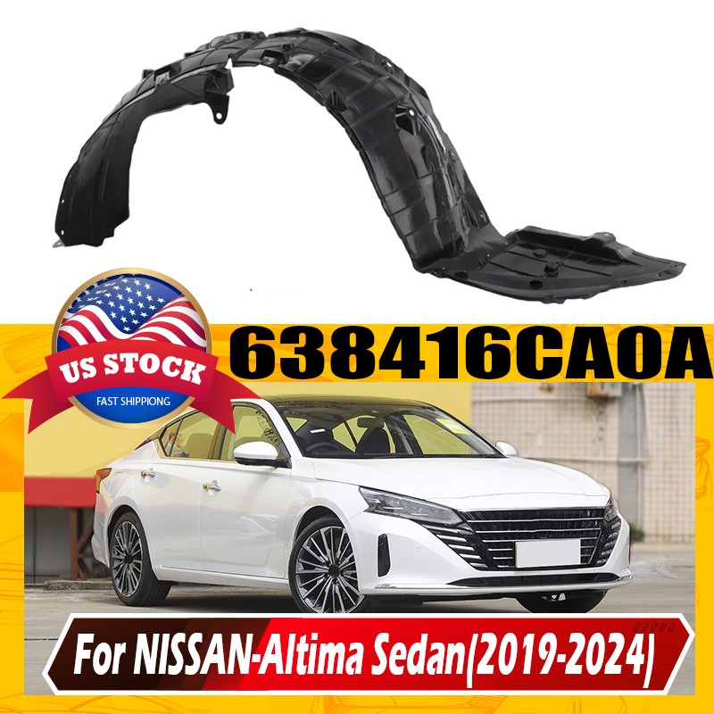 Inner Fender Liner For 2019-2024 Nissan Altima Front Right RH Side 638406CA0A