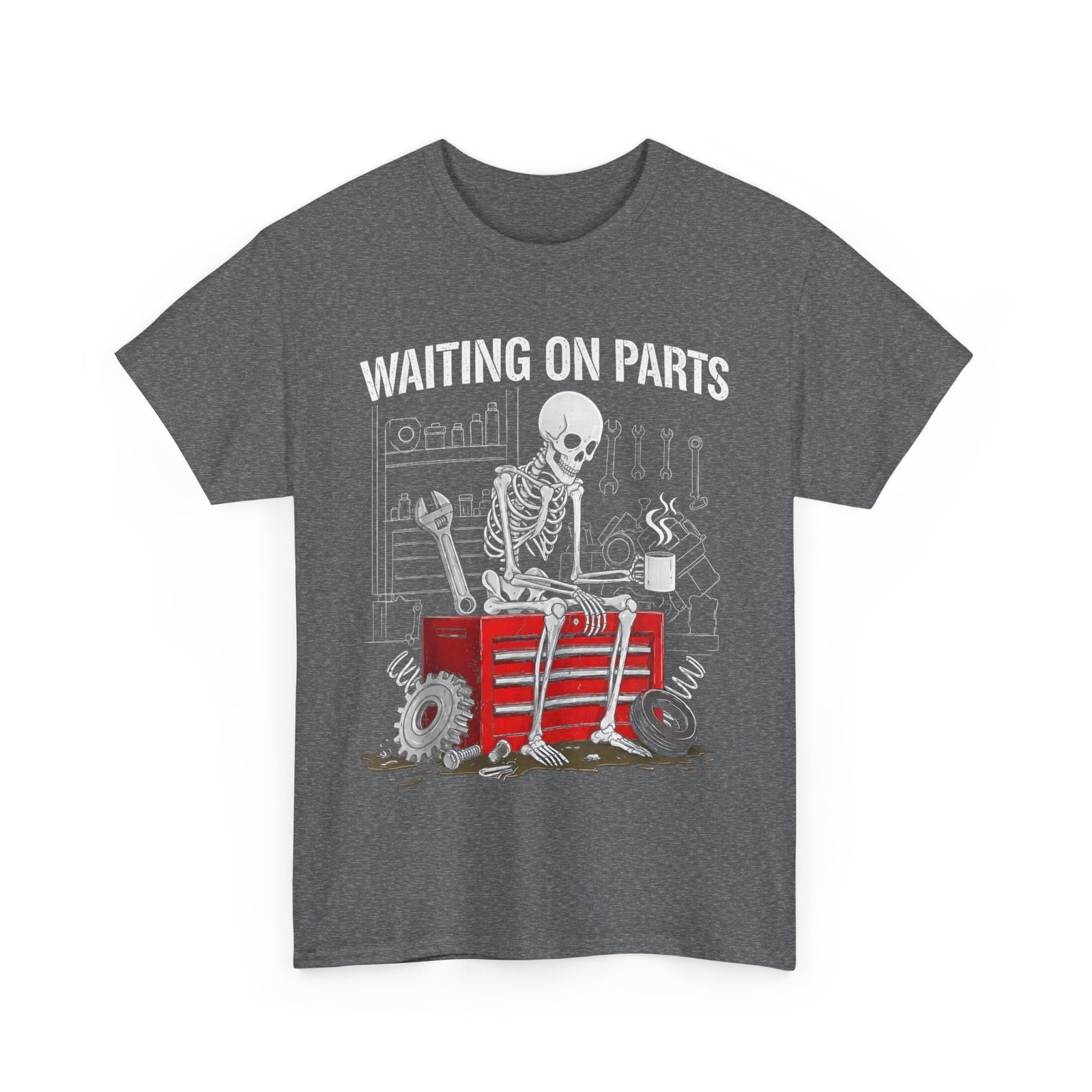 Funny Waiting On Parts Mechanic Skeleton Auto Repair Life T-Shirt Funny Waiting On Parts Mechanic Skeleton Auto Repair Life T-Shirt