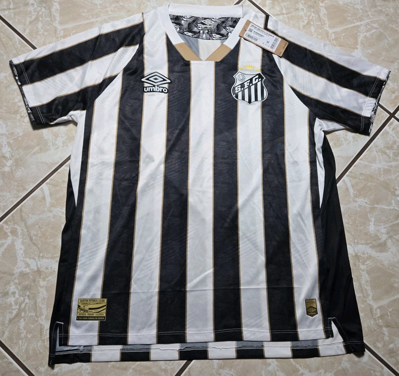 NWT Umbro Santos FC Brazil 2024 Football Shirt Soccer Jersey Mens XL $110