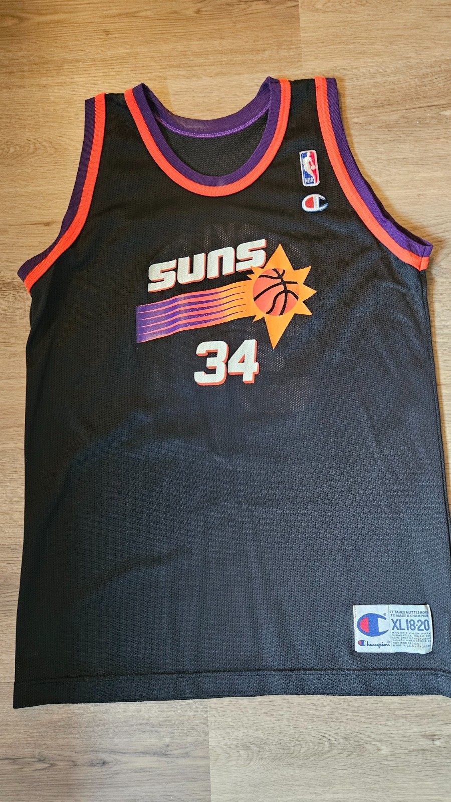Vintage 90s Champion Charles Barkley #34 Suns Jersey Youth XL Fits Adult S Vintage 90s Champion Charles Barkley #34 Suns Jersey Youth XL Fits Adult S