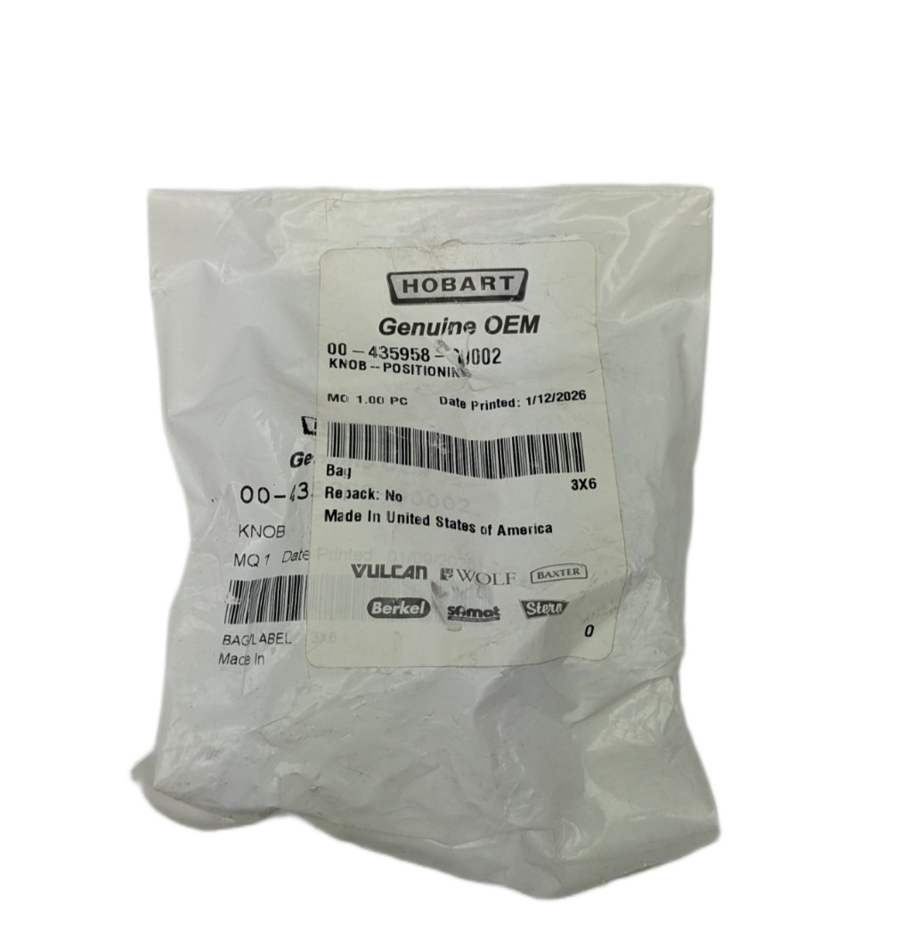 Hobart 00-435958-00002 Upper Guide Adjusting Knob