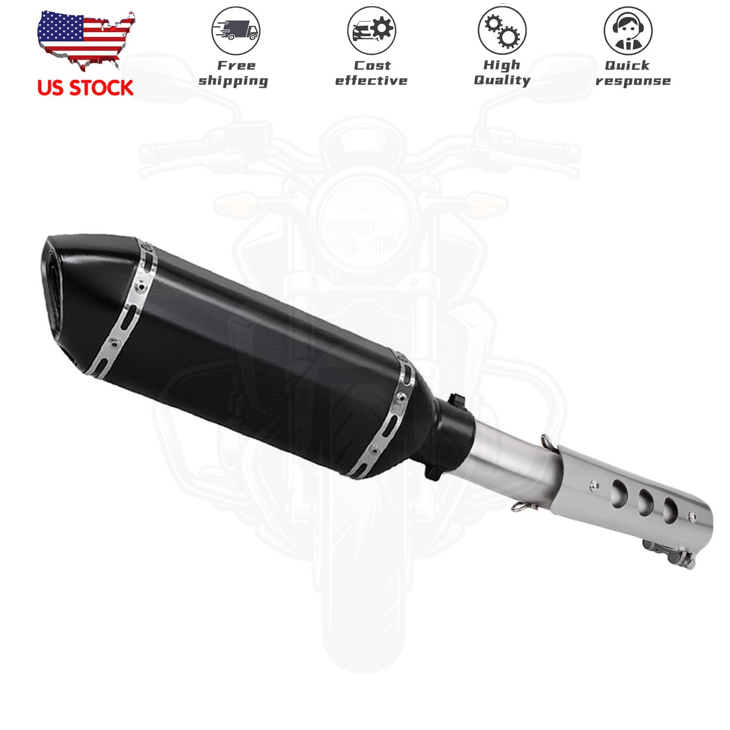 For Yamaha Tenere 700 T7 T700 2019-2023 Motorcycle Exhaust Pipe Muffler Mid Pipe