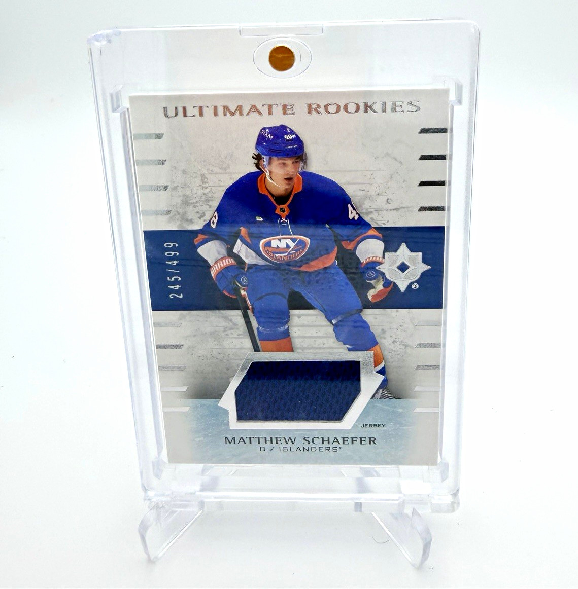 2025-26 Ultimate Collection Rookies Matthew Schaefer Patch Jersey RC #191 2025-26 Ultimate Collection Rookies Matthew Schaefer Patch Jersey RC #191