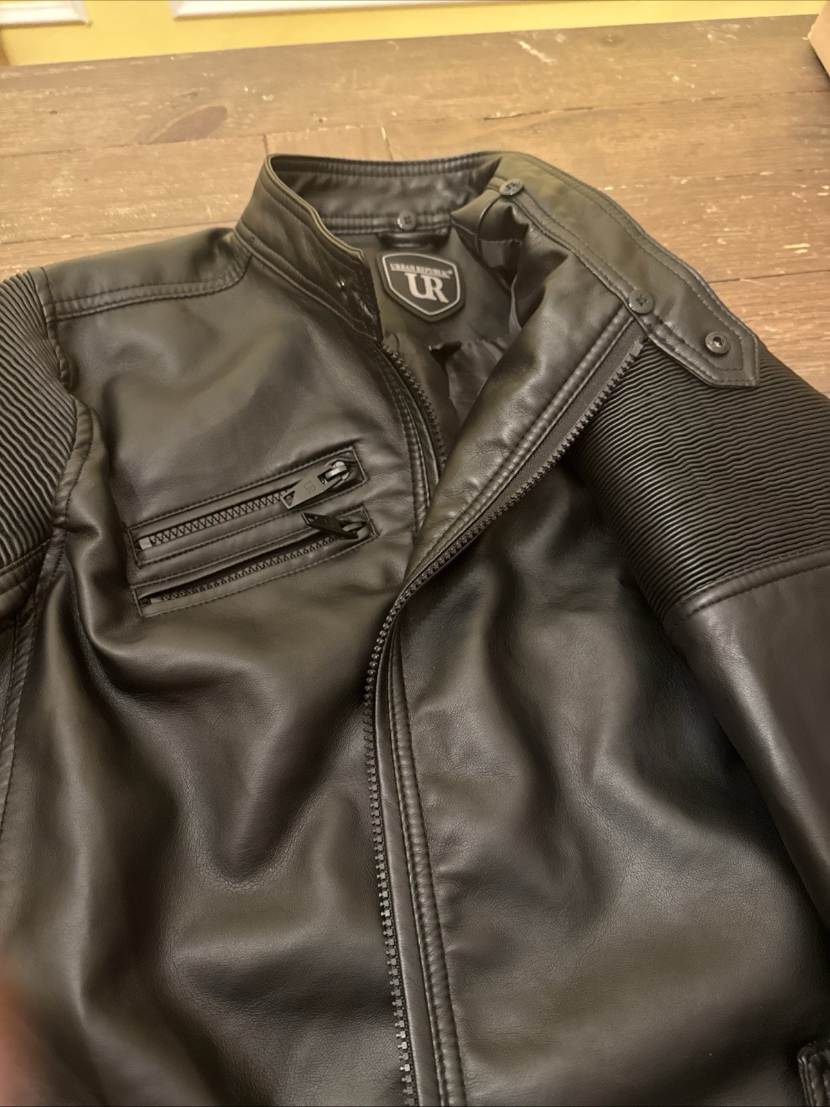 Urban Republic Kids Faux Leather Moto Biker Jacket - Black, Size XL Kids 18-20 Urban Republic Kids Faux Leather Moto Biker Jacket - Black, Size XL Kids 18-20