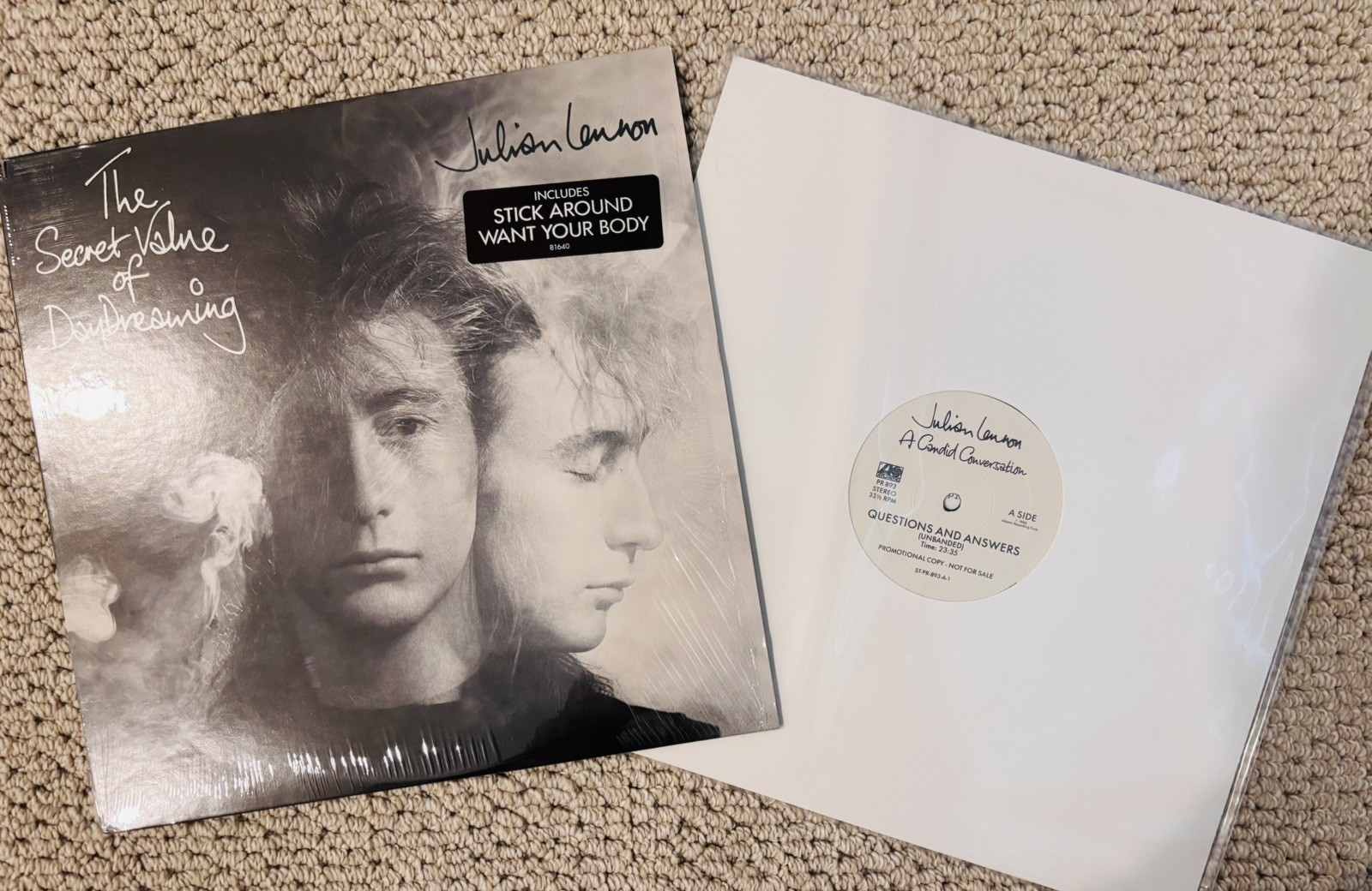 JULIAN LENNON Candid Conversation Interview & Secret Value Of Daydreaming LP M JULIAN LENNON Candid Conversation Interview & Secret Value Of Daydreaming LP M