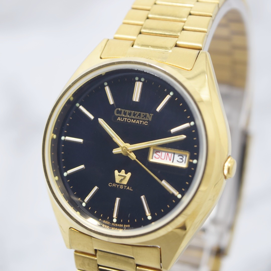 [N Mint] Vintage 1983 CITIZEN Crystal Seven 8200-R00961 Men\'s Automatic Watch