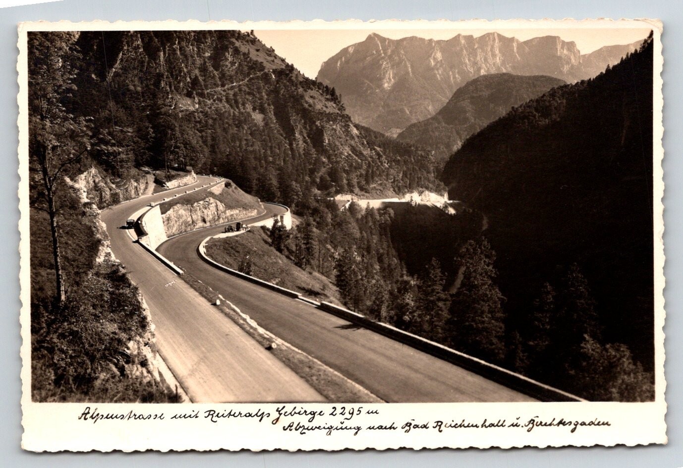 Vintage Alpenstrasse Reiber Alpe RPPC German Alpine Road Bad Reichenhall Vintage Alpenstrasse Reiber Alpe RPPC German Alpine Road Bad Reichenhall