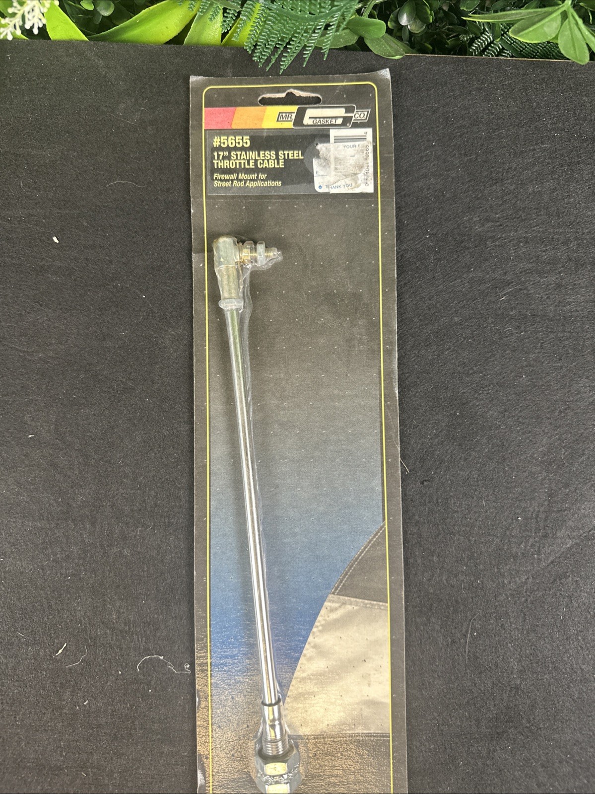 MRG Mr. Gasket 5655 17 Inch Throttle Cable - Firewall Mount - Street Rod/Hot Rod MRG Mr. Gasket 5655 17 Inch Throttle Cable - Firewall Mount - Street Rod/Hot Rod