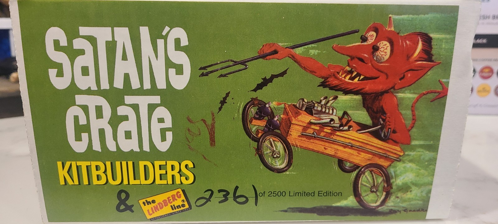 Vintage Satan\'s Crate Kit Builders & The Lindberg Line 2361 Of 2500 NIB Vintage Satan\'s Crate Kit Builders & The Lindberg Line 2361 Of 2500 NIB