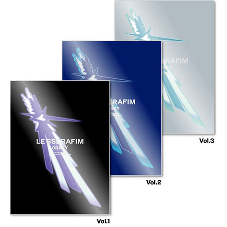 LE SSERAFIM CRAZY 4th Mini Album CD Vol. 1,2 & 3 all sealed. Brand New Gift Set