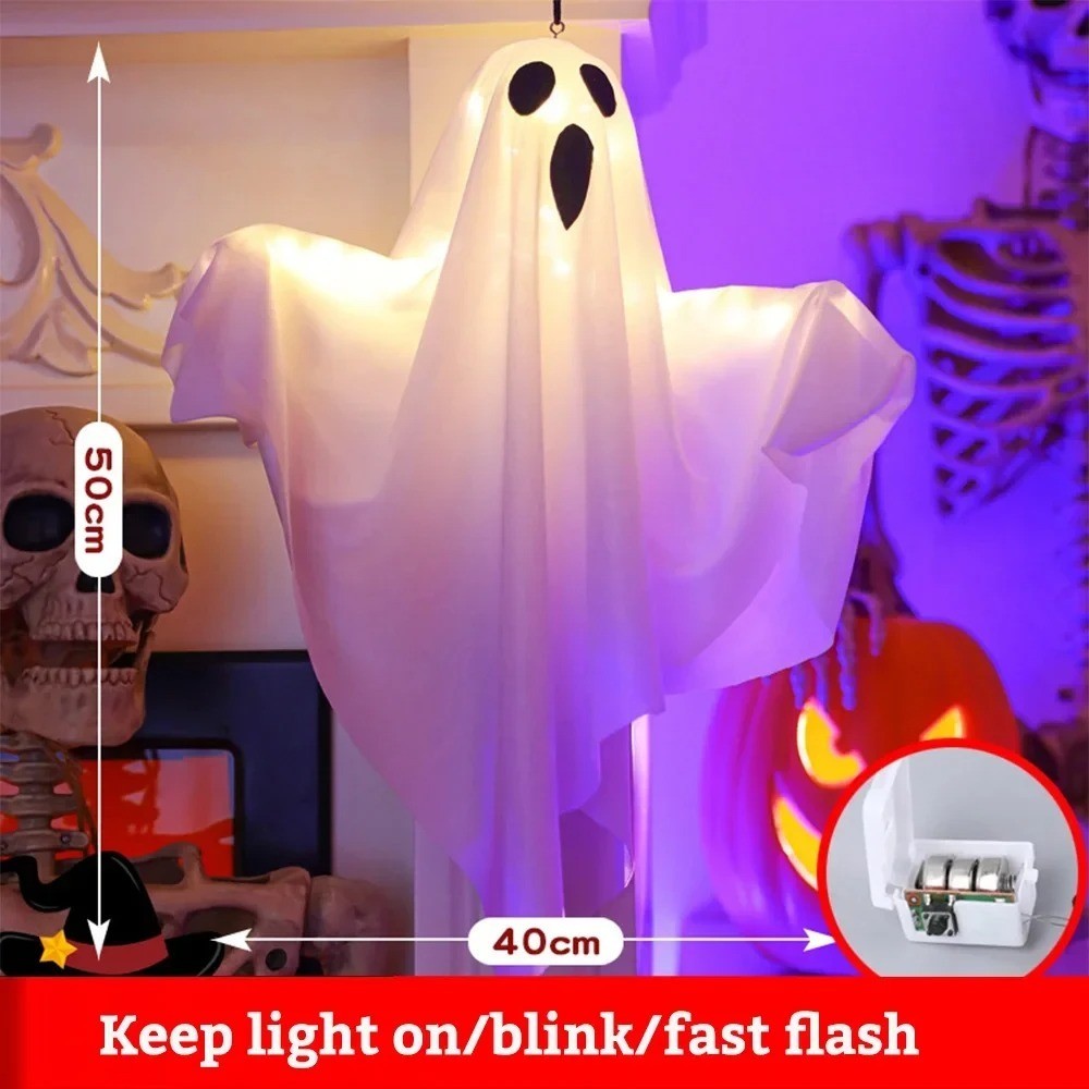 NEW Halloween Hanging Ghost Light Up Decor Flying Ghosts Outdoor Yard Prop Decor