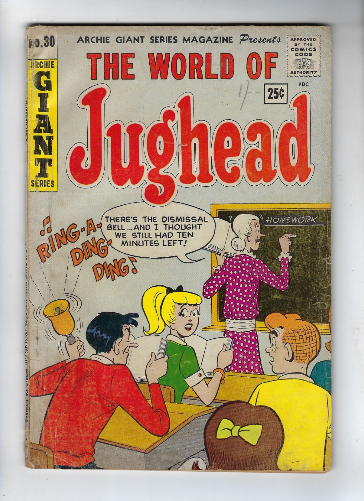 Archie\'s Giant Series Magazine # 30 The World of Jughead Silver Age 1964 VG