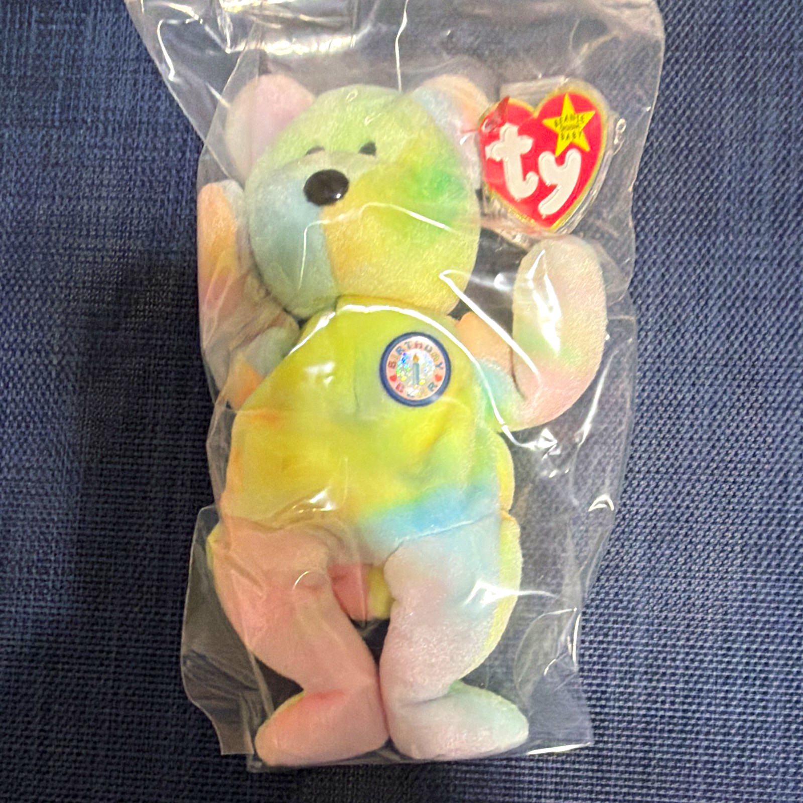 Ty Beanie Babies Pastel Tie-Dye Teddy Bear Sealed Bag Vintage 1999 Ty Beanie Babies Pastel Tie-Dye Teddy Bear Sealed Bag Vintage 1999