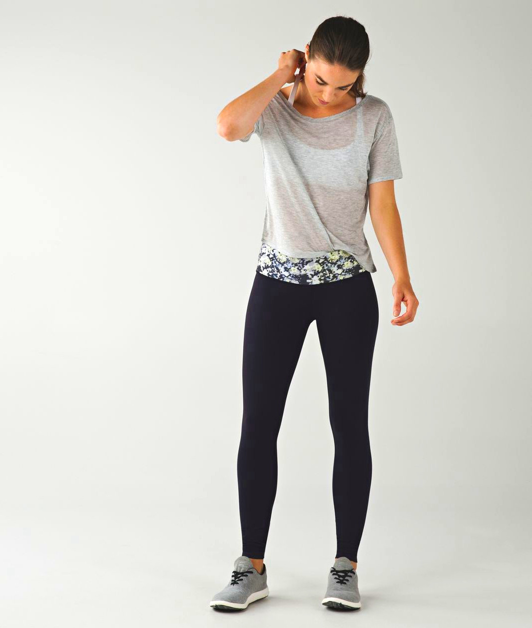 lululemon Wunder Under Full-On Luon Ankle Leggings Crosscourt Petal 6