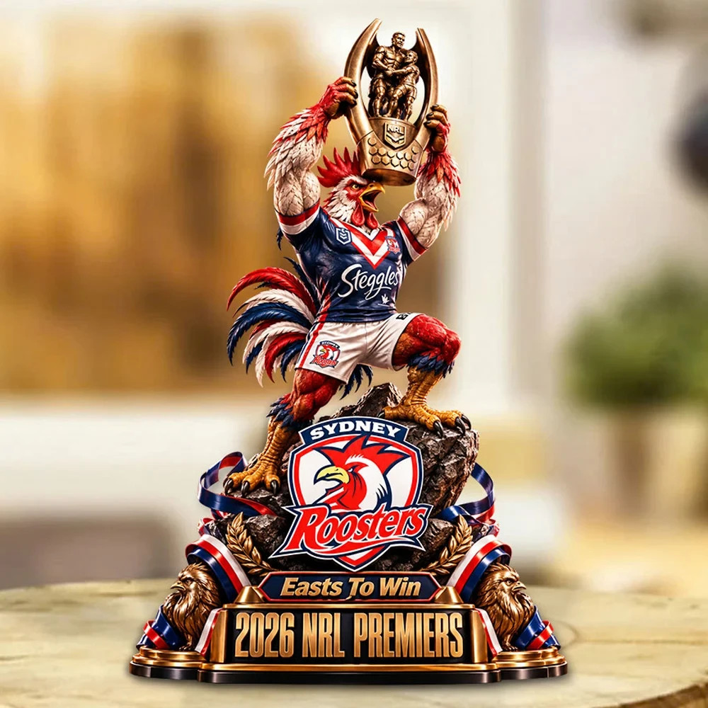 Sydney Roosters 2026 NRL Premiers Custom Shape Acrylic Plaque