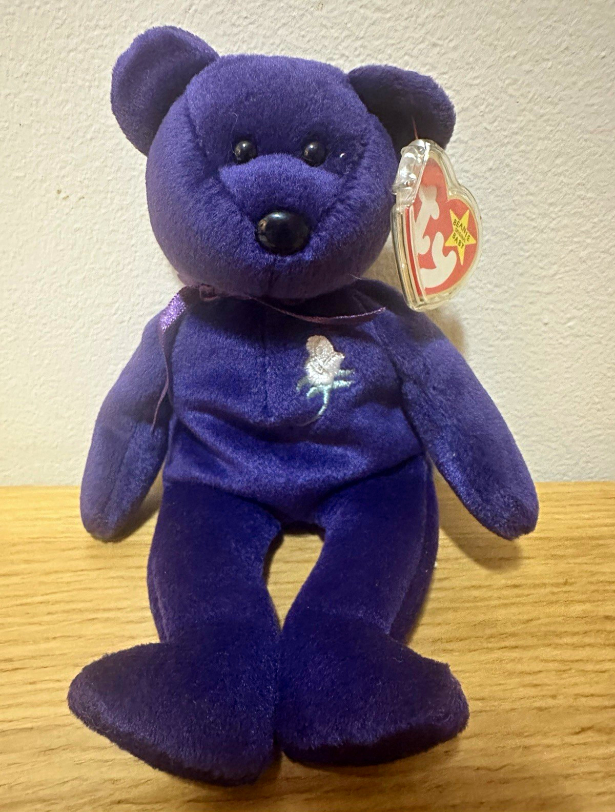 Rare Ty Beanie Babies Princess Purple Bear Plush Vintage 1997 Rare Ty Beanie Babies Princess Purple Bear Plush Vintage 1997