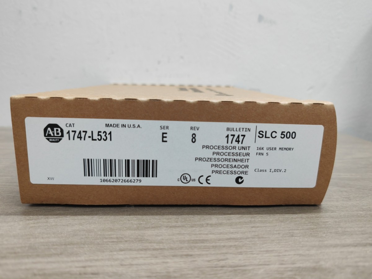 New Allen Bradley AB 1747-L531 SER E SLC 500 5/03 CPU Processor Unit 1747L531 New Allen Bradley AB 1747-L531 SER E SLC 500 5/03 CPU Processor Unit 1747L531