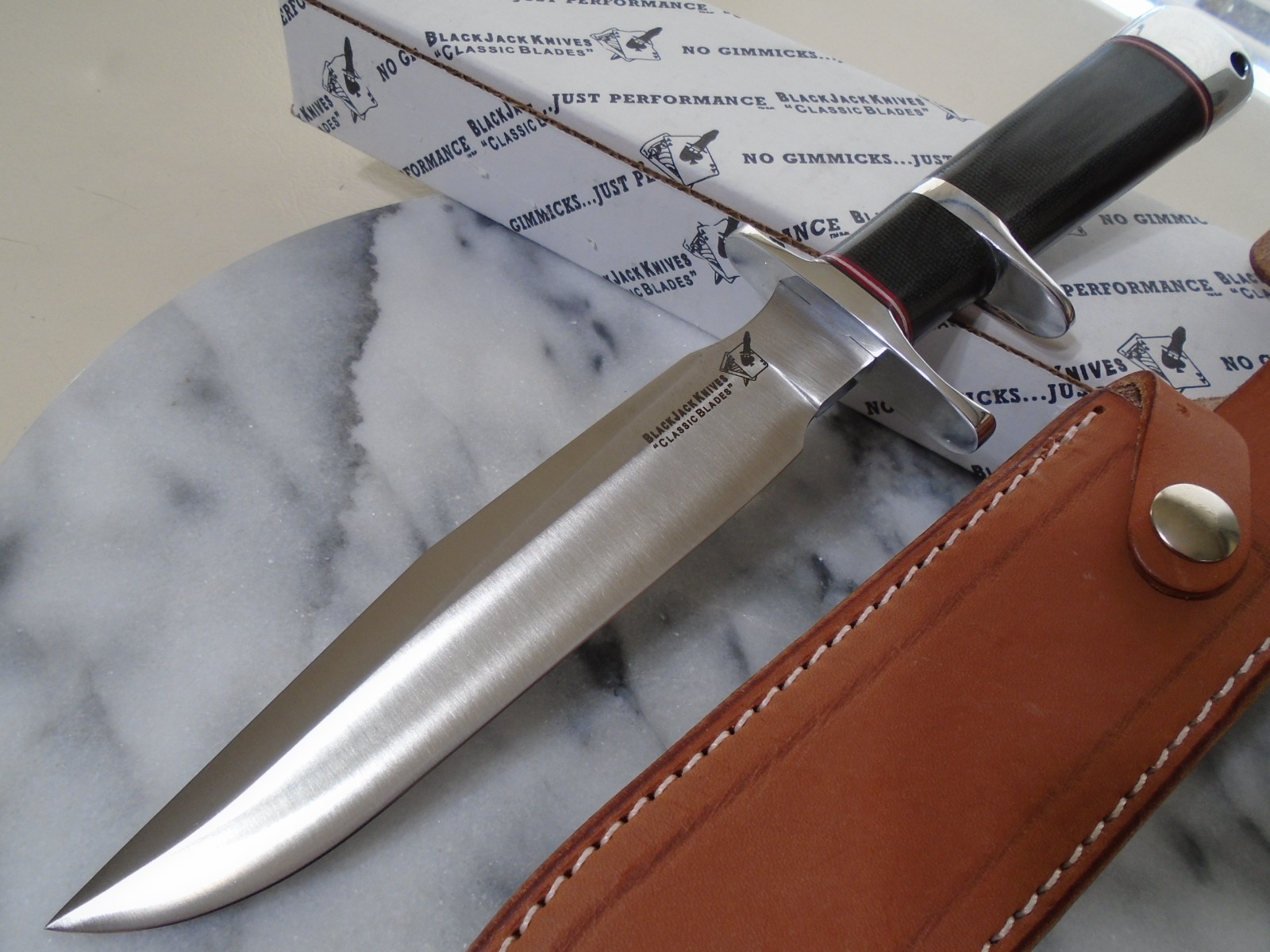 Blackjack Classic Model 7 Subhilt Fixed Blade Knife A2 Steel Micarta BCB7BMSH