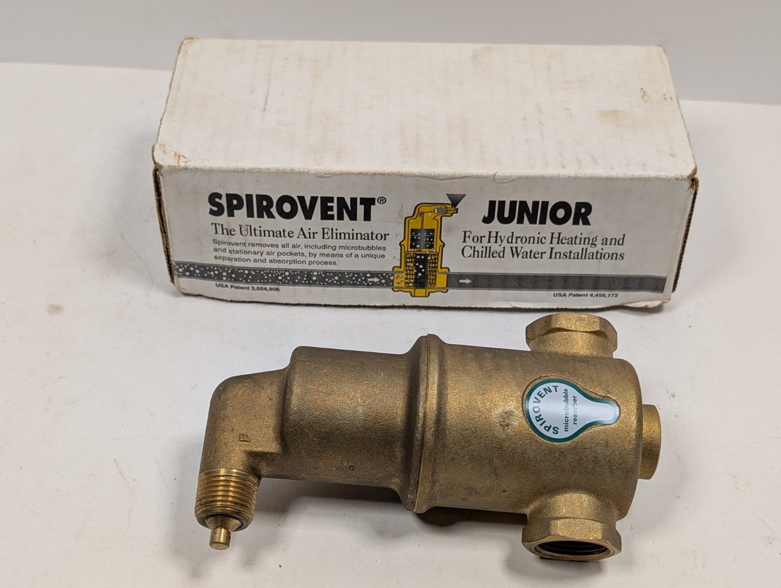 Spirovent Junior 3/4” Air Eliminator for Hydronic Systems Threaded 
