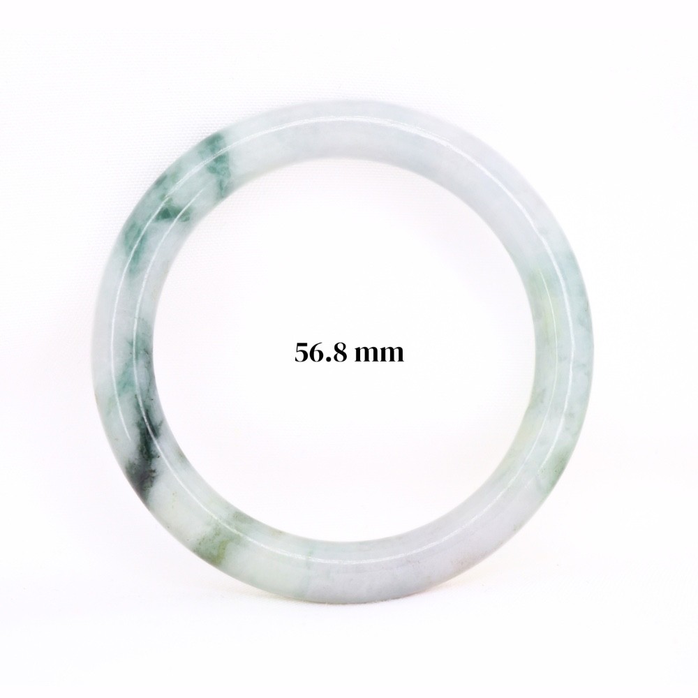 Natural Burmese Jade Bangle Bracelet Thin Donut Untreated Jadeite Green Lavender Natural Burmese Jade Bangle Bracelet Thin Donut Untreated Jadeite Green Lavender