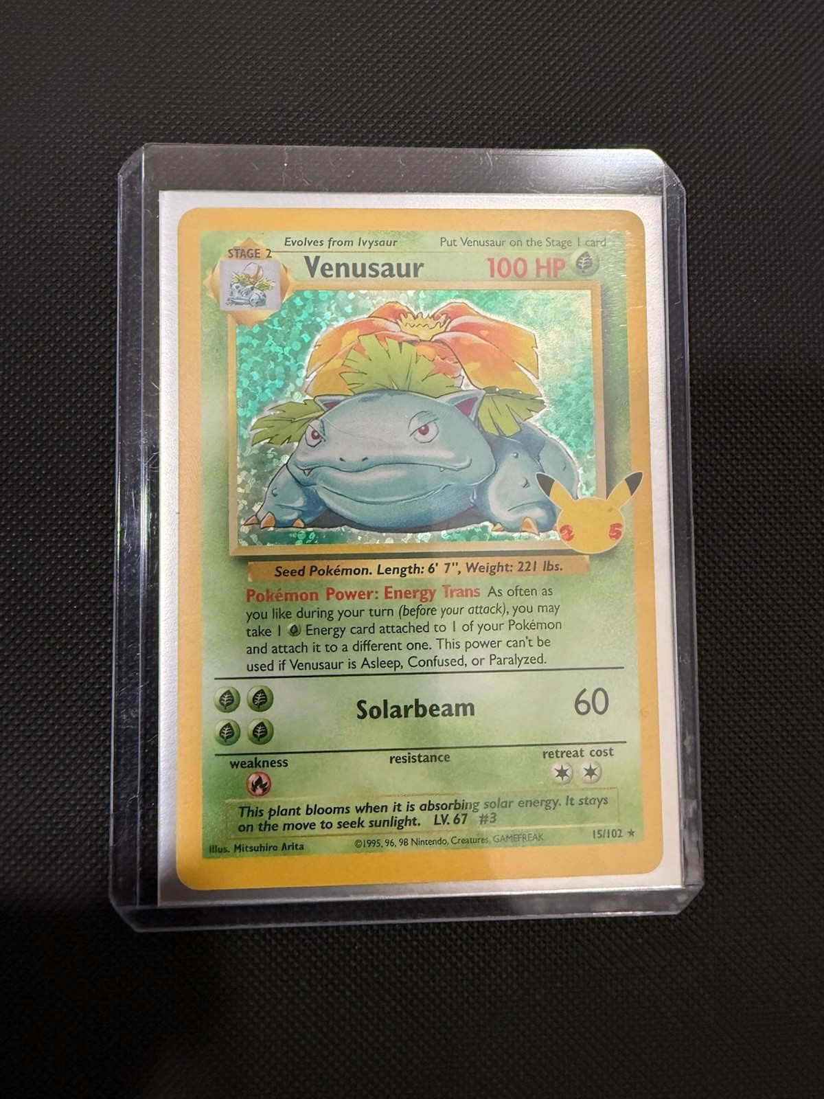 Pokémon TCG Celebrations Venusaur Holo Rare Card #15/102 Pokémon TCG Celebrations Venusaur Holo Rare Card #15/102