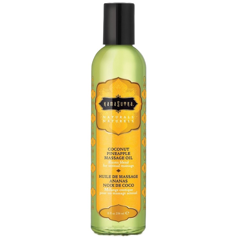 Kama Sutra Naturals Massage Oil 8oz - Coconut Pineapple Kama Sutra Naturals Massage Oil 8oz - Coconut Pineapple